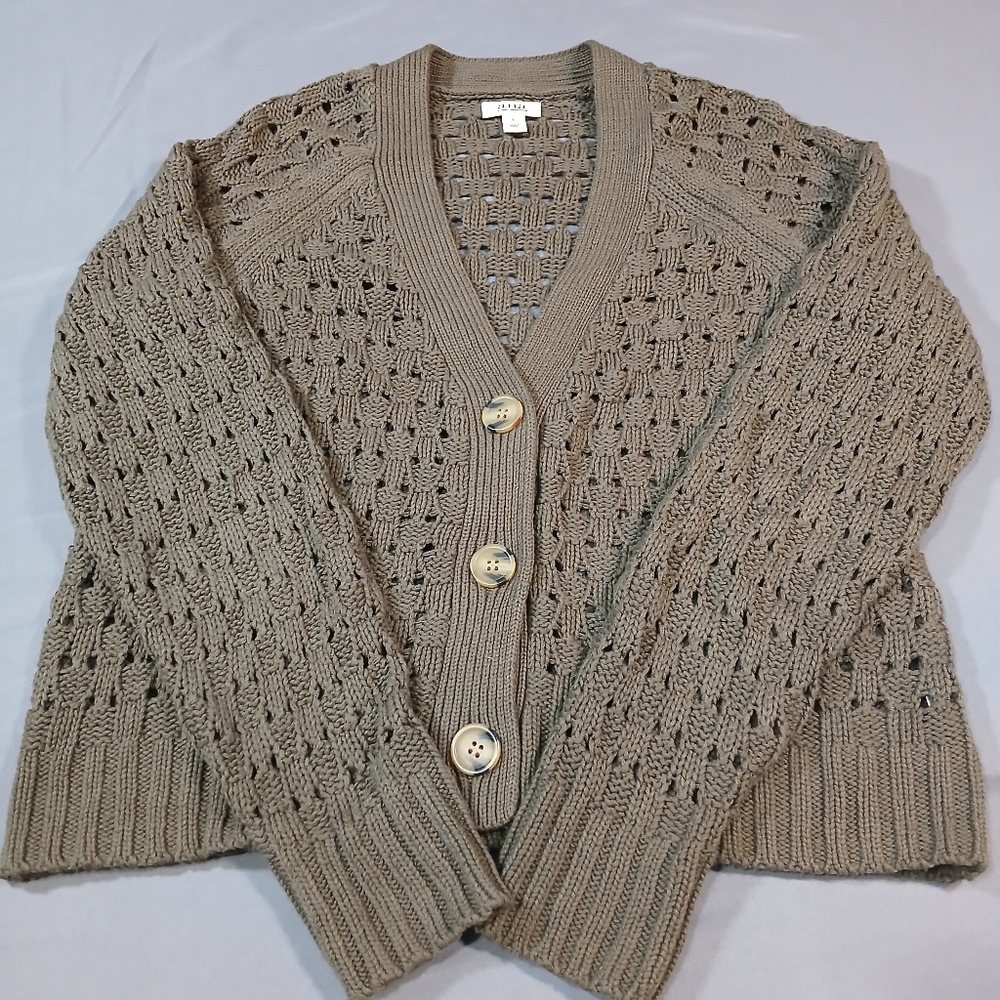 A.N.A Chunky Kint 3 Button Cardigan Sweater Size S